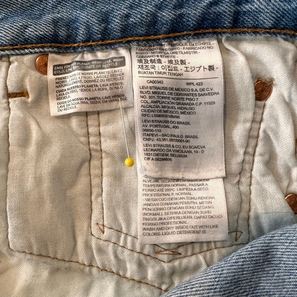 Levi’s 501 Button Fly Jeans | Straight Leg | W34 L34 - Picture 9 of 10